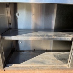 【GO-1284】吊戸棚 スチール製 厨房機器 収納棚 業務用の画像