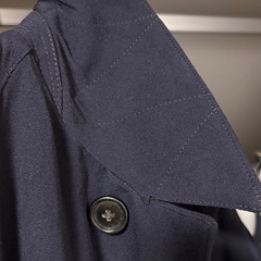 40s AQUA ROCKネイビーコートの画像