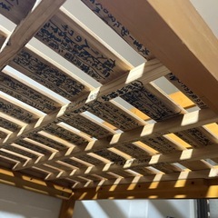 木製二段ベッドの画像