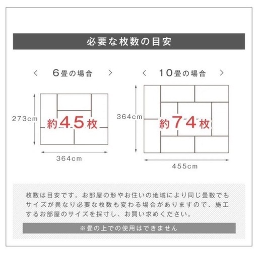 ［定価¥26,800-］新品未使用［タンスのゲン］フローリングタイル6畳 48枚 床暖房対応