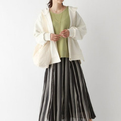 GLOBAL WORK ライトクッションZIPパーカーの画像