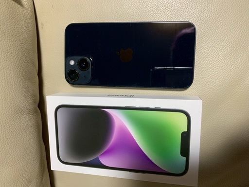 iPhone14    128GBミッドナイト　しむふSIMフリー 