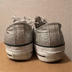 コンバースシルバーグリッタースニーカー24.5 の画像