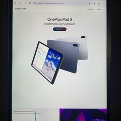 OnePlus Pad3 グローバル版ストレージ512GB メモリ16GB モデルの画像