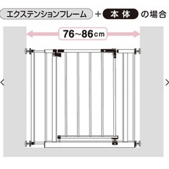 ベビーゲート（西松屋購入・約1年使用）の画像