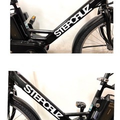 1年保証　ブリヂストン　ステップクルーズ　26インチ　黒色　電動アシスト自転車　g130の画像