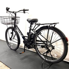1年保証　ブリヂストン　ステップクルーズ　26インチ　黒色　電動アシスト自転車　g130の画像