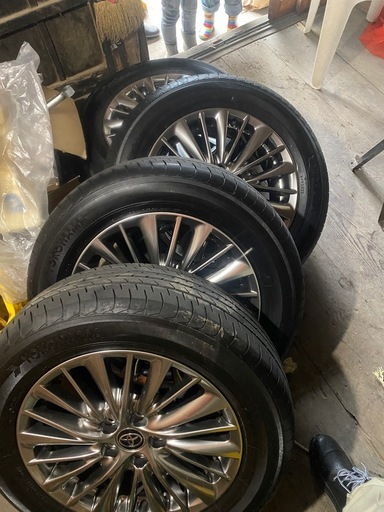 美品！30アルファード ヴェルファイア純正 ホイール タイヤ　225/60R17 4本