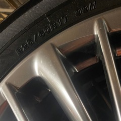 美品！30アルファード ヴェルファイア純正 ホイール タイヤ　225/60R17 4本
の画像