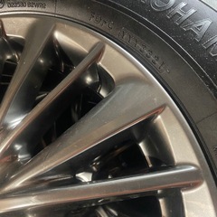 美品！30アルファード ヴェルファイア純正 ホイール タイヤ　225/60R17 4本
の画像