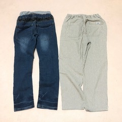 140 子ども服　男の子　秋冬　長袖　ロンT パーカー　ノースリーブダウンの画像