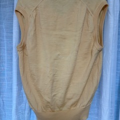 レナウン BAY HILL CLASSIC 黄色 Vネック ベスト Lの画像