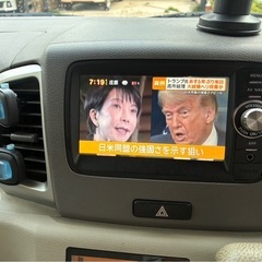 平成25年式【スズキスペーシア】こと【マツダフレアワゴン】車検8年8月迄/走行103132キロ/ナビ.走行中TV観れます/色.黒の画像