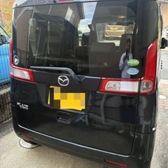 平成25年式【スズキスペーシア】こと【マツダフレアワゴン】車検8年8月迄/走行103132キロ/ナビ.走行中TV観れます/色.黒の画像