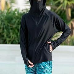 薄手でしっかりUVカット 涼感素材 ラッシュガードの画像