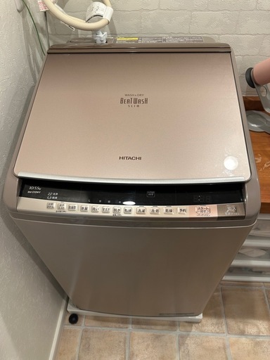 日本製HITACHI 縦型洗濯乾燥機 BW-D10WV 10kg
