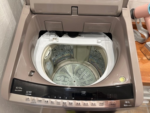 日本製HITACHI 縦型洗濯乾燥機 BW-D10WV 10kg