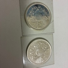 【プルーフコイン】天皇陛下御在位60年10,000円銀貨幣 ２枚の画像