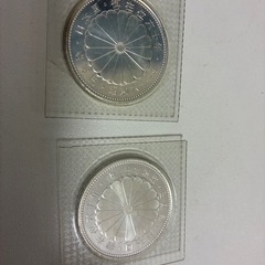 【プルーフコイン】天皇陛下御在位60年10,000円銀貨幣 ２枚の画像