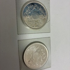 【プルーフコイン】天皇陛下御在位60年10,000円銀貨幣 ２枚の画像