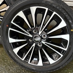 新車外し‼️４本セット　タントカスタム　RS リミテッド　ホイールタイヤ　軽自動車　軽トラック　軽バン　純正　ブリヂストン　タイヤ  3 G3 グリッド　２ ファイアホーク  ダイハツ　82V ドリ車ドリケツの画像