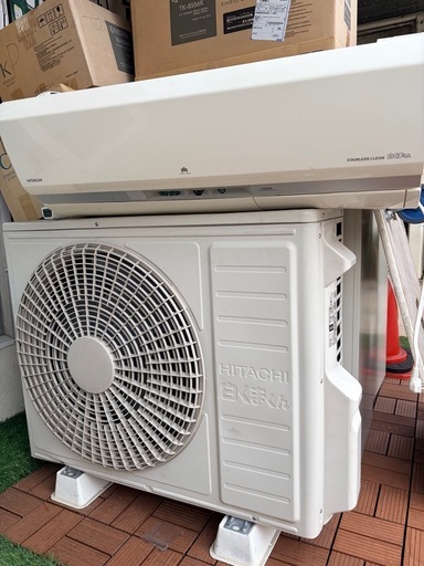 動作ok 2017年製　200v エアコン 日立 RAS-X36G2