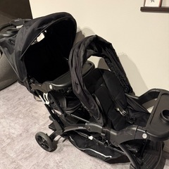 ★カトージ ベビーカー 二人でゴーDX ブラックの画像