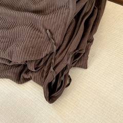 次のゴミの日には捨てます！　ニトリ　NITORI こたつ掛けカバー　215×275cm　こたつカバー　特大判　ブラウン　茶　大阪　売りますの画像