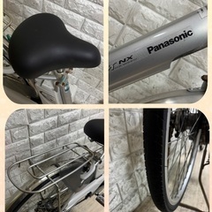 🉐超お買い得🌸美品🌸室内保管🌈バッテリー良好🌸パナソニック　ビビ　🌸電動自転車シルバー28の画像
