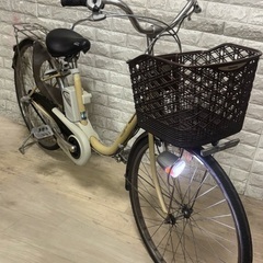 🉐超お買い得🌸美品🌸室内保管🌈バッテリー良好🌸パナソニック　ビビ　🌸電動自転車アイボリーの画像