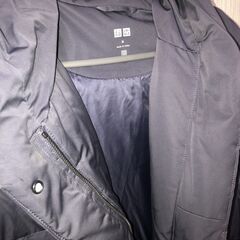 🪶 ユニクロ (UNIQLO) フード付きパフテック/ダウンジャケット - Mサイズの画像
