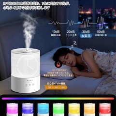 【新品】2.8L加湿器 卓上 大容量 超音波式 アロマ対応の画像