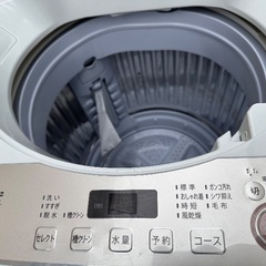🟧洗濯機番号77 SHARP 2021年製 6kg 大阪府内全域配達無料 設置動作確認込み 保管場所での引取は値引きしますの画像