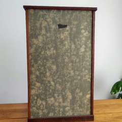 ヴィンテージ　ショーケース　木枠&ガラス　高さ約54×横33cm　ガラスケースの画像