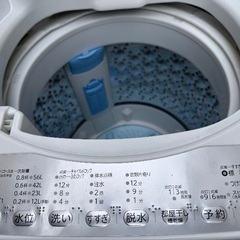 🟧洗濯機番号79 TOSHIBA 2021年製 7kg 大阪府内全域配達無料 設置動作確認込み 保管場所での引取は値引きしますの画像