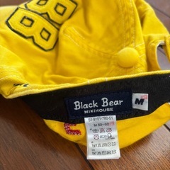 52cm ミキハウスブラックベア、ブリーズ　帽子の画像
