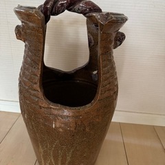 陶器の傘立て　重さ約7.4kg　全長52cmの画像