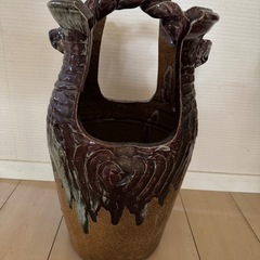 陶器の傘立て　重さ約7.4kg　全長52cmの画像