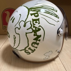 【美品】ヘルメット　アークス スヌーピー（axs) SNJ-73 SNOOPY（スヌーピー) ジェットシールドヘルメット Peek-a-boo  の画像