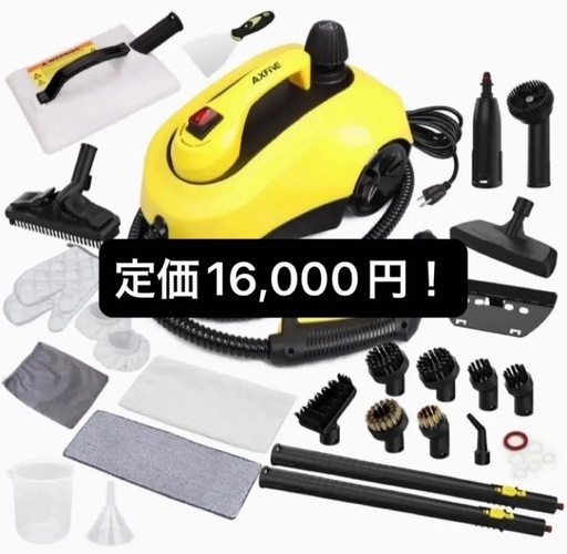 家庭用スチームクリーナー　 掃除 最新スチームクリーナー 高耐久キャニスタースチーマー  AXFIVE