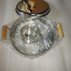 ステンレス製両手鍋24センチ （長期保管品） 新品の画像