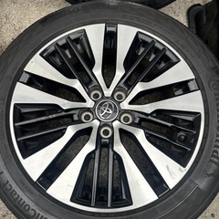 トヨタ アルファード ヴェルファイア 30系 後期 純正 18インチ アルミ　2022年 18X7.5JJ +45 PCD114.3 コンチネンタル　TC6 235/50R18 97Vの画像