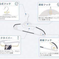 ⭕チチロバ　首元が伸びないハンガー　20本セット⭕の画像