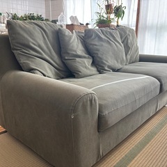 関家具　ヌガー　洗えるキャンバスソファの画像