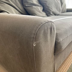 関家具　ヌガー　洗えるキャンバスソファの画像
