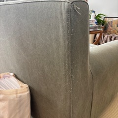 関家具　ヌガー　洗えるキャンバスソファの画像