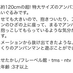 限定お値下げ！超特大アンパンマン 美品の画像