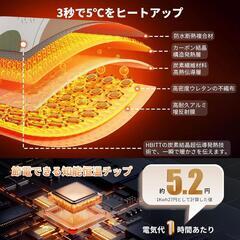パネルヒーター 足元 急速加熱 75℃ 暖房器具 転倒安全装置 防寒対策の画像
