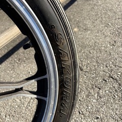 gn125フロントほいーホイールの画像