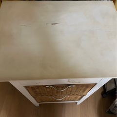 ☘️木製＆ラタン　キャビネット　　の画像